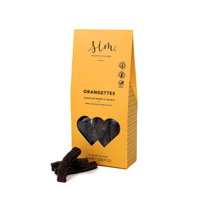 Orangettes com Chocolate Negro