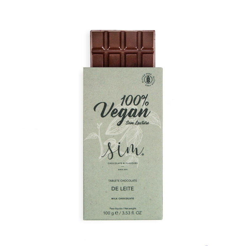 Tablete de Chocolate de Leite 100% Vegan