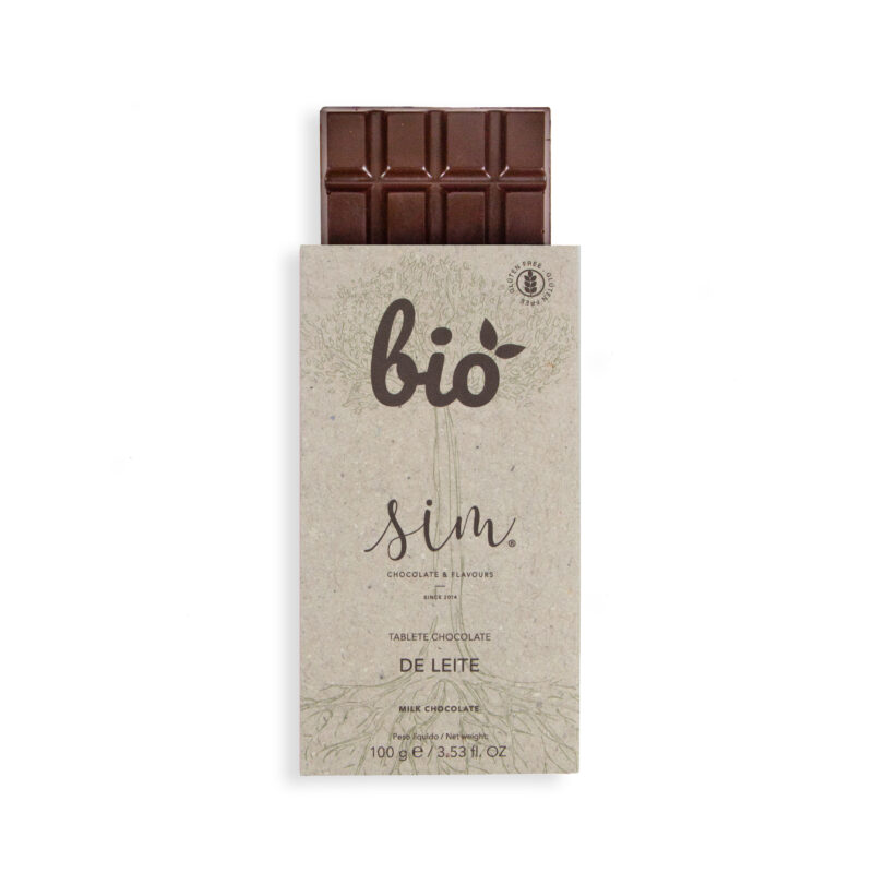 Tablete de Chocolate Leite Bio