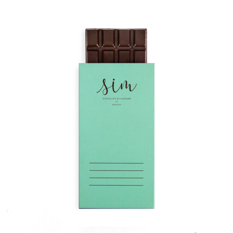 Tablete de Chocolate Negro Mensagem