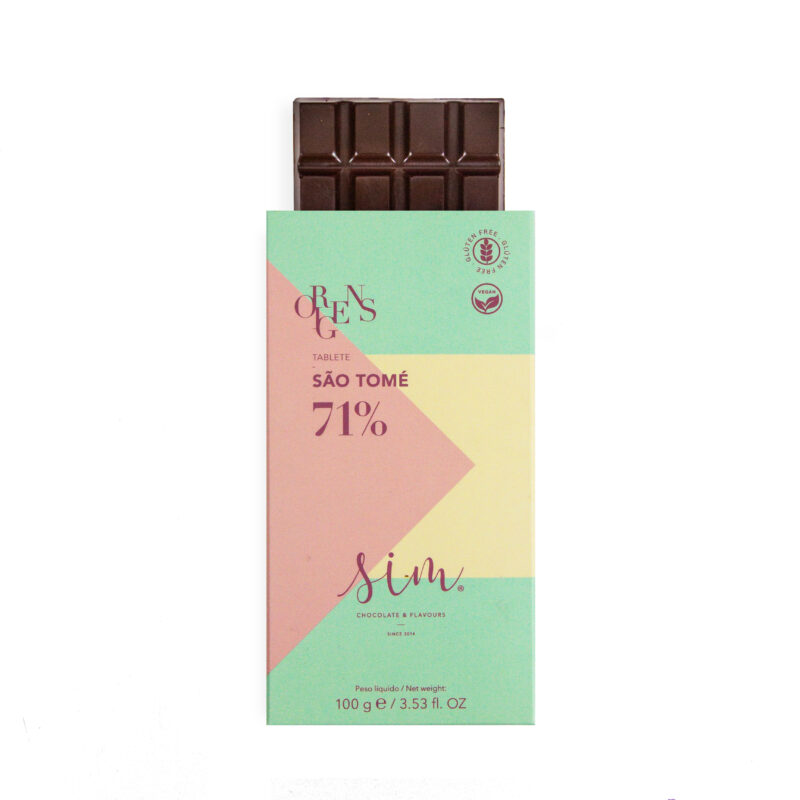 Dark chocolate Sao Tome 71% tablet