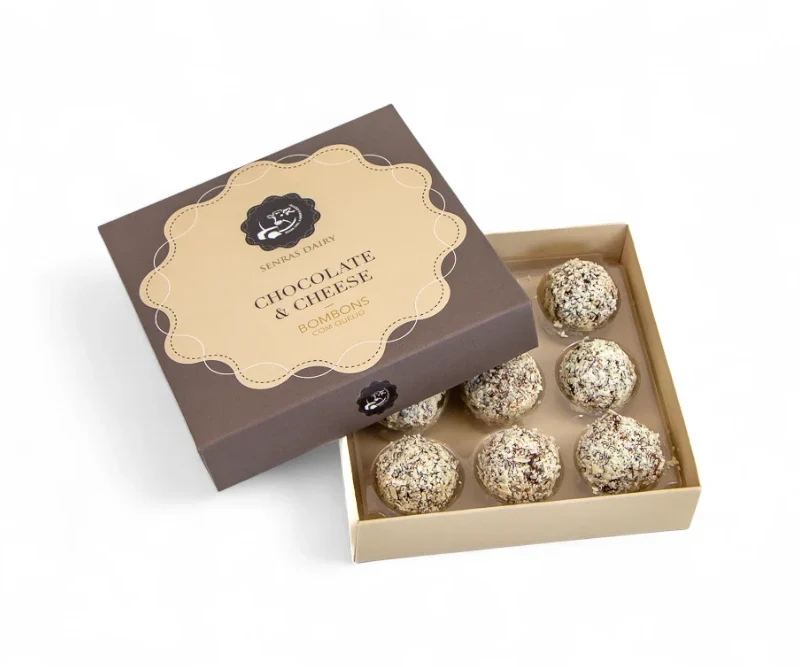 Caixa de Chocolate e Queijo