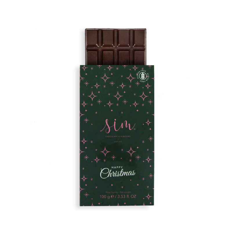 HAPPY CHRISTMAS Dark Chocolate Tablet