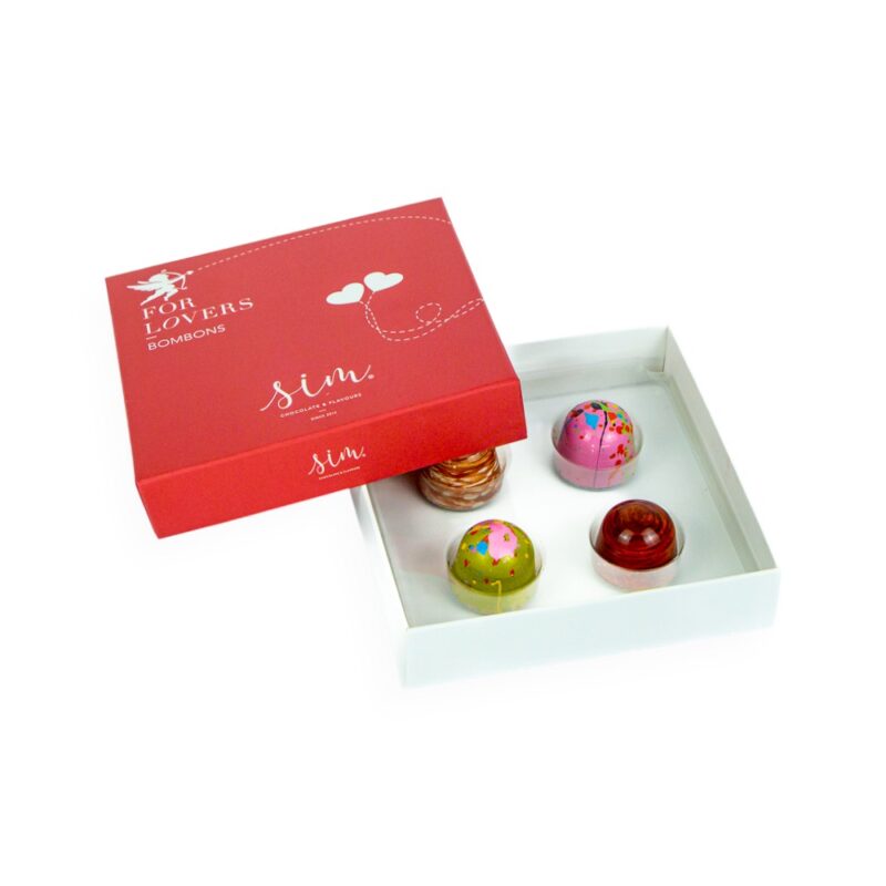 Caixa de 4 Bombons - For Lovers
