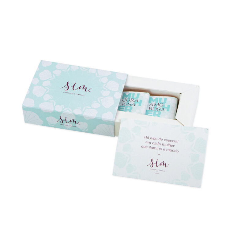 Caja de 2 napolitanas de chocolate Día de la Mujer