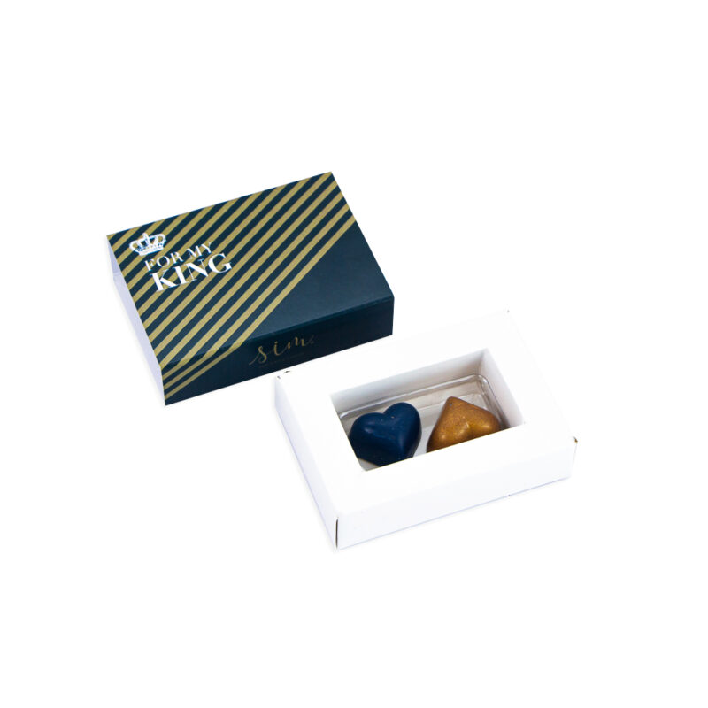 Caja de 2 Corazones Mi Rey