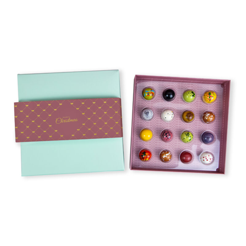 Caixa Happy Christmas 16 Bombons Sortidos
