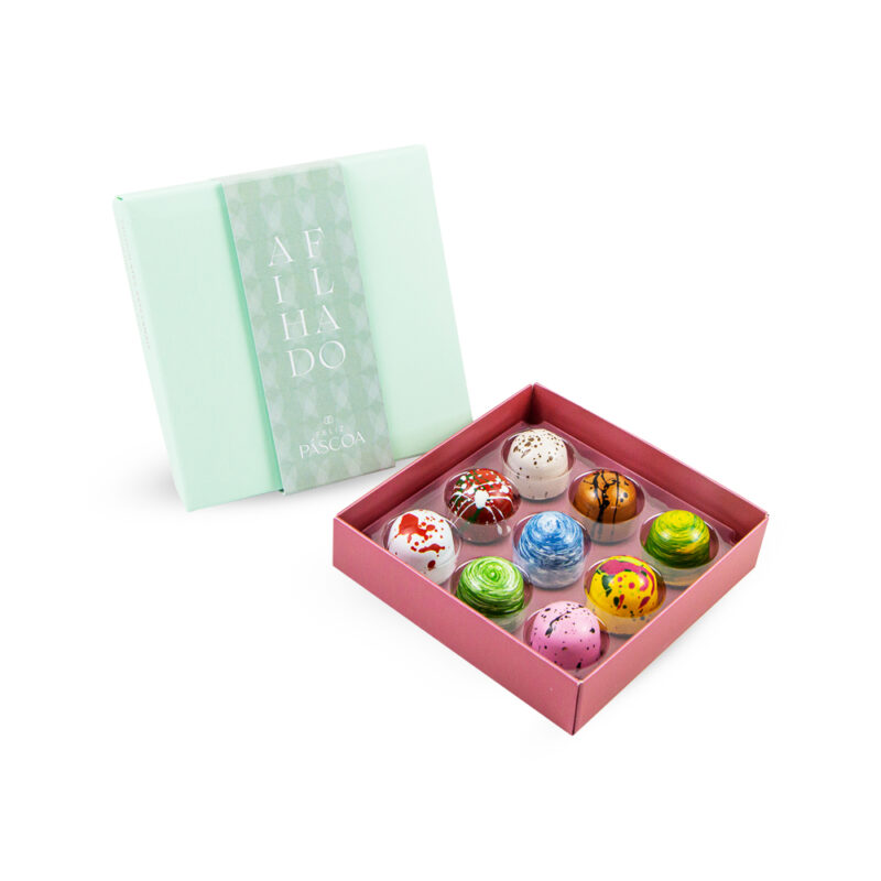 Caixa Feliz Páscoa Afilhado 9 Bombons