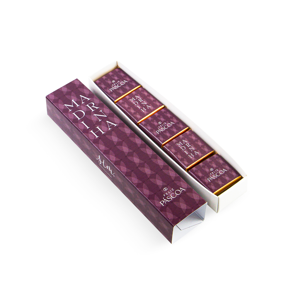 Caixa Feliz Páscoa Madrinha 5 Napolitanas Caixa Feliz Páscoa Madrinha 5 Napolitanas