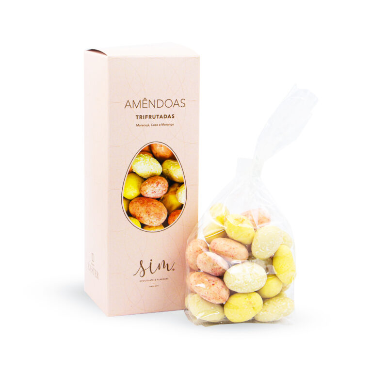 Feliz Páscoa Amêndoas Trifrutadas 150 g