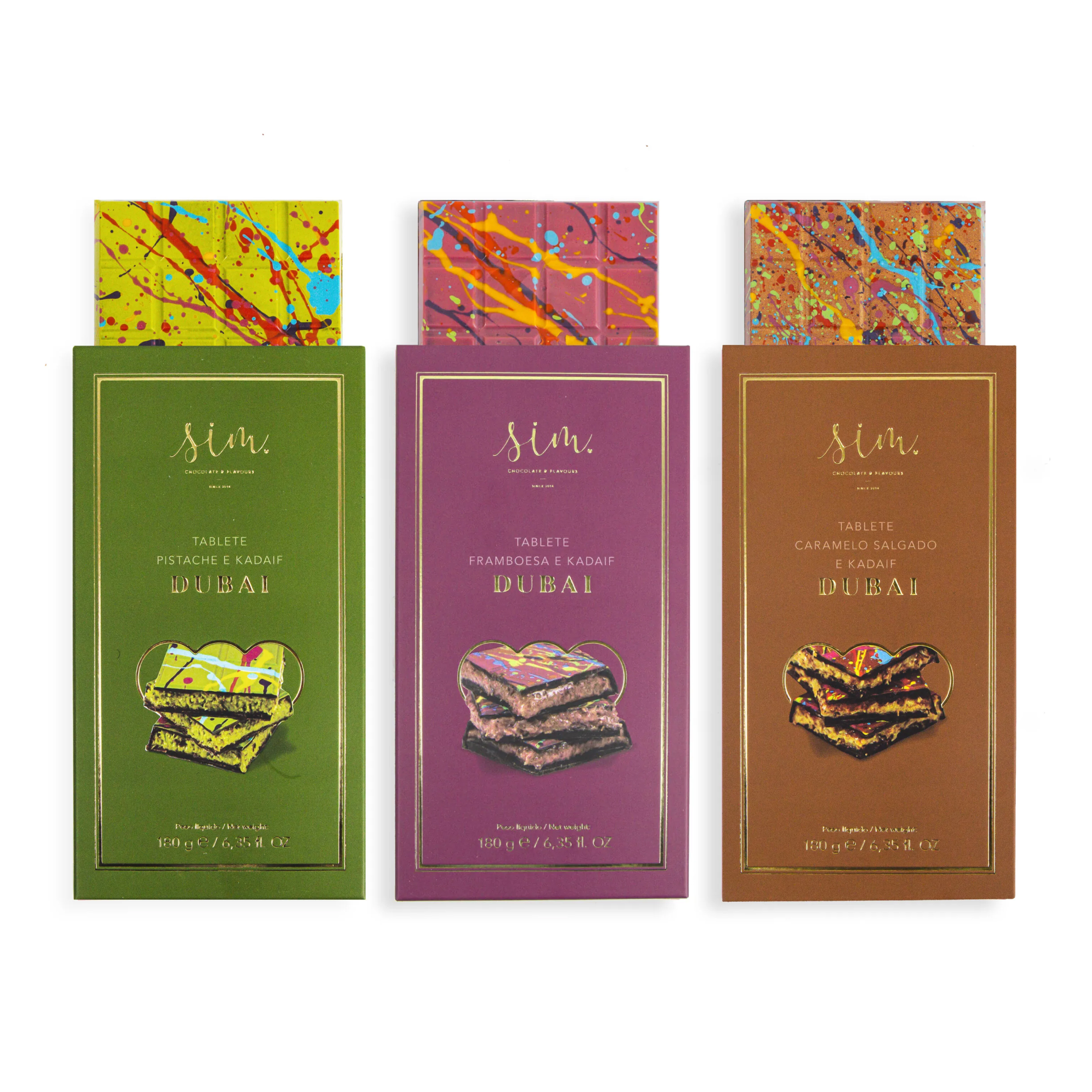 Pack Dubai 3 Tabletes de Chocolate Pack Dubai 3 Tabletes de Chocolate