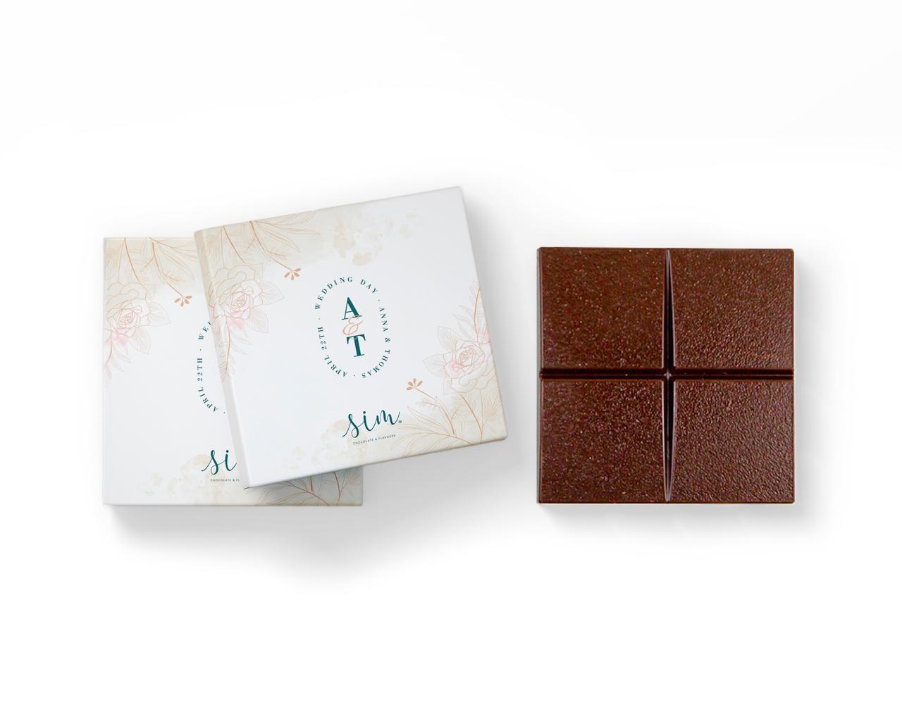 Tablete 40g de Chocolate de Leite Personalizada Tablete 40g de Chocolate de Leite Personalizada